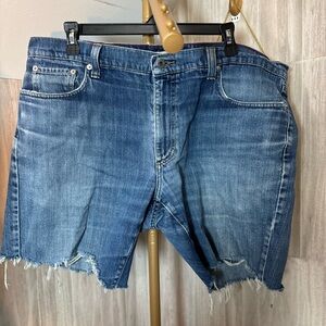 L.L. Bean Distressed Blue Denim Cutoff Shorts Men’s Women’s